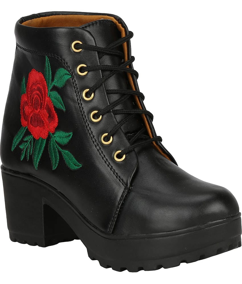 Saheb - Black Women's Ankle Length Boots