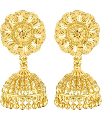 Vighnaharta South Screw back alloy Gold plated Jhumki, Jhumka, Jhumkas, Jhumki Earring for Women and Girls VFJ1501ERG