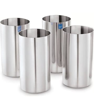 Neelam SGAL007P04 Steel Glasses 450 ml ( Pack of 4 )