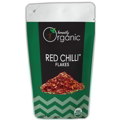 Honestly Organic Dried Red Chilli Flakes - 150g