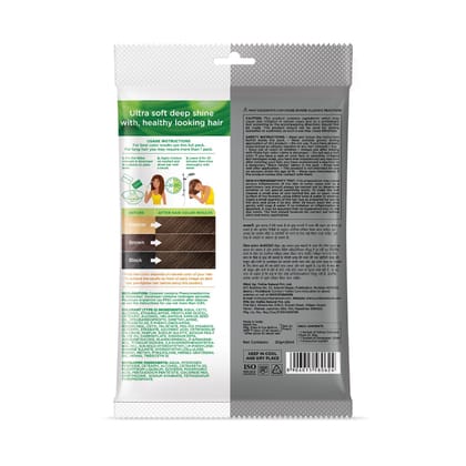 Nisha Creme Hair Color Dark Brown 40g Pack of 6, Permanent Hair Color for Women Men, No Ammonia, 100% Grey Coverage