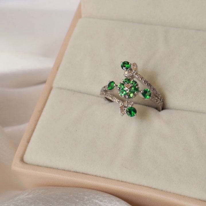 Nova Bloom Tsavorite Ring-US 7