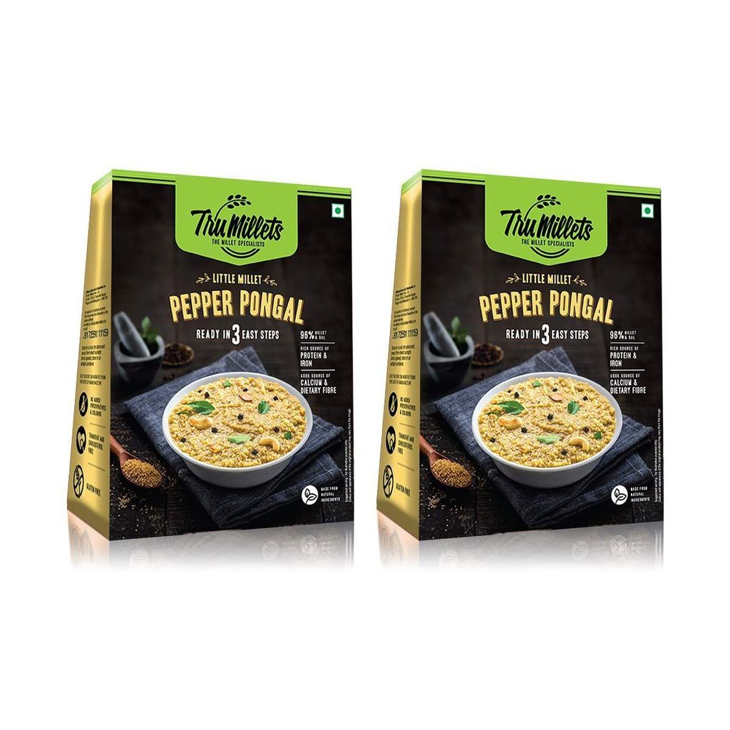Trumillets | Healthy Millet Diet Meals | Ready to Cook | Pepper Pongal