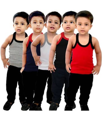 KASEERA CUTE STYLISH AND TRENDING KIDS GYM VEST PACK OF 5