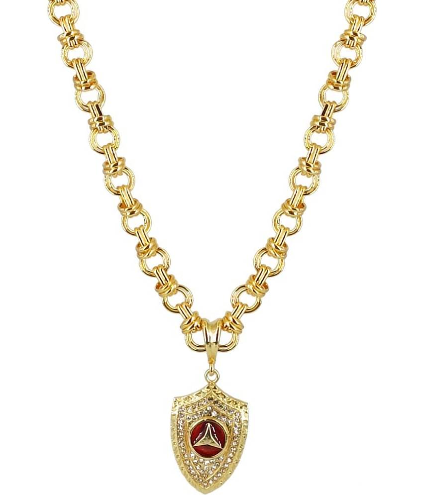 KRIMO - Golden Pendant set ( Pack of 1 )