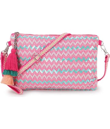 Anekaant Sling Bag Cotton Set of 1 ( Pink )
