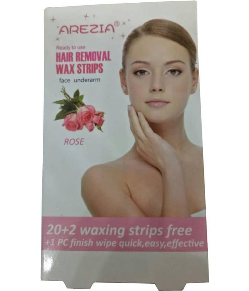 Arezia Hair Removal Wa0x Strips Face Underarm  For Women Wax Strips for 22 Pcs