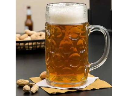 V4 Kitchen Partner Jumbo Beer Mug, Unbreakable Drinkware, Premium Polycarbonate - 405ml (1 Piece)