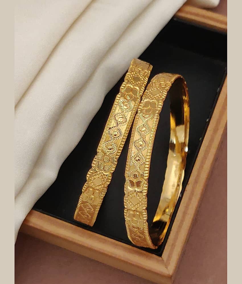 Shivay Fashion Gold Bangle Set ( Pack of 1 )