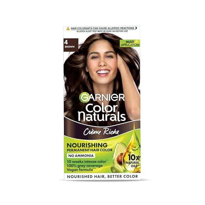 Garnier Color Naturals 4 Brown Creme Riche Hair Colour