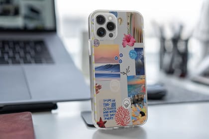 Beach Summer Vibes Transparent Custom Slim Soft Cases