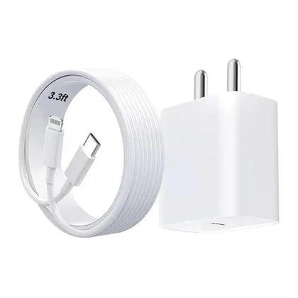 Muvit 20W USB C Power Adapter With Type C to Lightning Cable for Apple