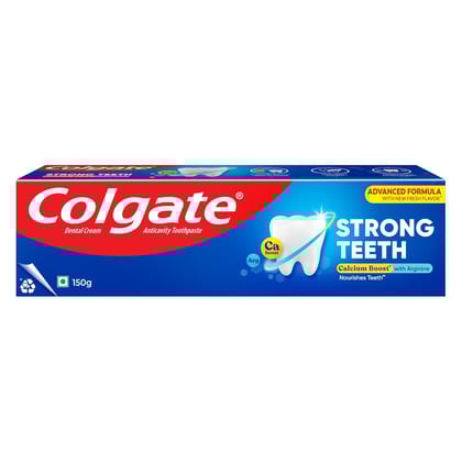 Colgate Strong Teeth 38g Cavity Protection Toothpaste, Colgate Toothpaste with Calcium Boost, India's No.1 Toothpaste