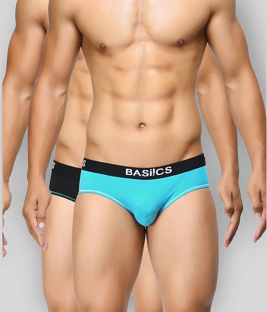 BASIICS By La Intimo Pack of 1 Cotton Briefs For Men's ( Multicolor )