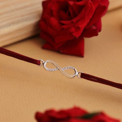 Infinity Sterling Silver Rakhi