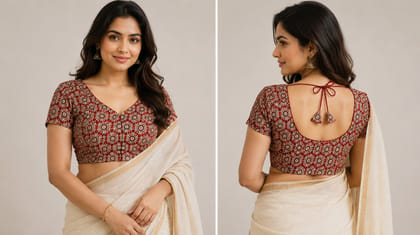 Cotton Kalamkari Blouse