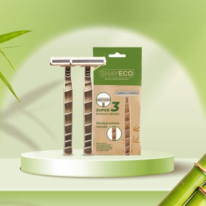 Bamboo Husk Razor – Smooth Shaving with Ergonomic Grip
