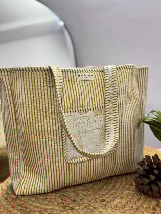 Handcrafted Reversible Tote Bag