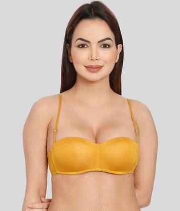 ILRASO Polyester Lightly Padded Women's Balconette Bra ( Olive )