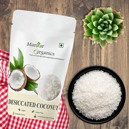 ManHar Organics Desiccated Coconut | Finely Grated & 100% Natural | Ideal for Baking, Cooking & Indian Sweets – 1KG