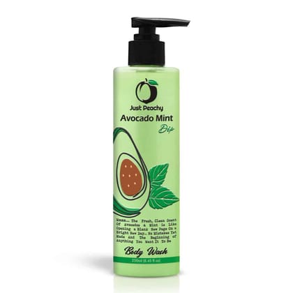 Just Peachy Shower Cream Wash Enriched With Avocado Mint & Vitamin E 250ml