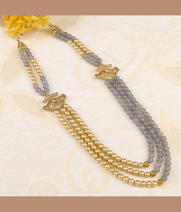 pearl beads Dulha groom sherwani Necklace/Moti Mala for Men for wedding | Exquisite Groom Mala | Perfect for Grooms