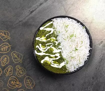 Palak Paneer Rice Bowl