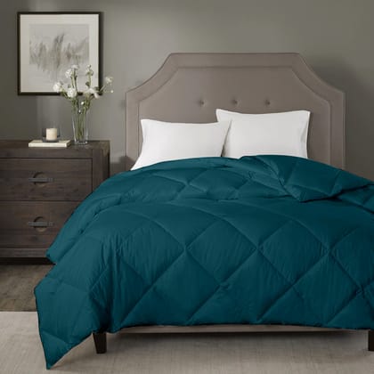 Razzai Summer Season 100 GSM Ac Comforter Super Soft Fluffy Comforter |Silver-Double / Teal