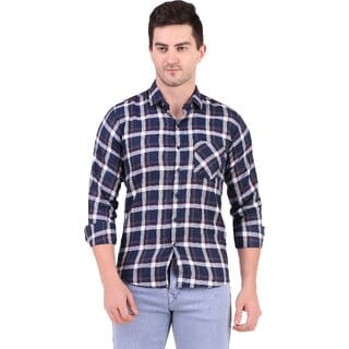 Baleshwar Men Multicolor Checks Casual Shirt (Pack of 1 )