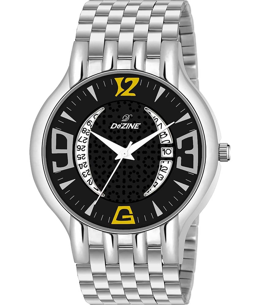 Dezine Silver Stainless Steel Analog Men's Watch