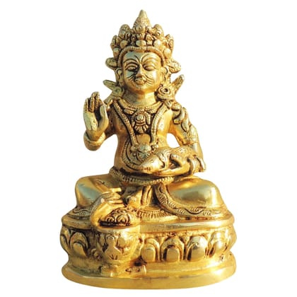 Brass Kuber Ji Idol Showpiece - Traditional Wealth God Statue, Height : 7.5 Inch (BSMAS396 K) Brass Kuber Ji Idol Showpiece - Traditional Wealth God Statue, Height : 7.5 Inch (BSMAS396 K)