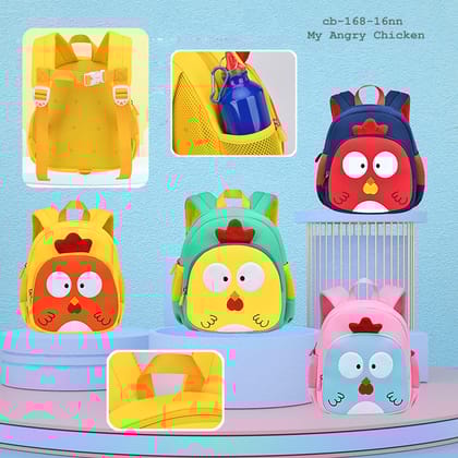 Little Hen Cartoon Design Playschool / Kindergarten Backpack-Pink