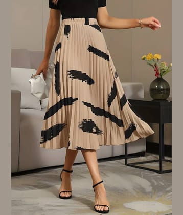 ZWERLON Black Crepe Women's A-Line Skirt ( Pack of 1 )