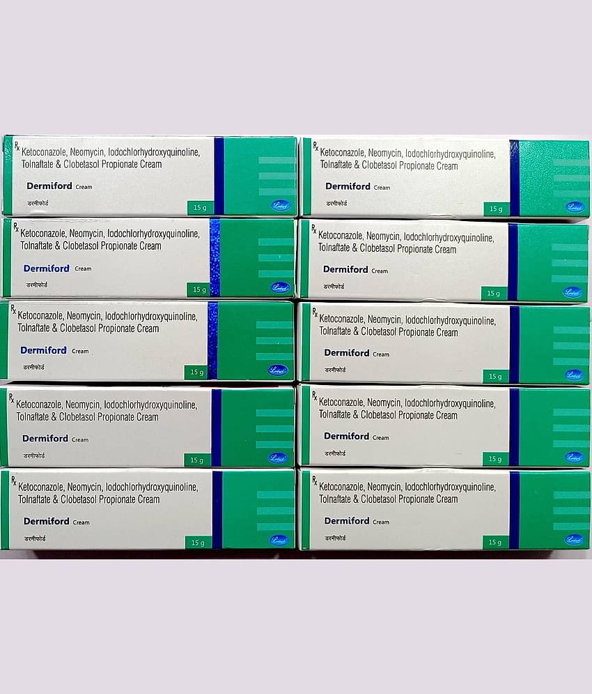 DERMIFORD CREAM 15 GM ( PACK OF 10) Day Cream 150 gm Pack of 10