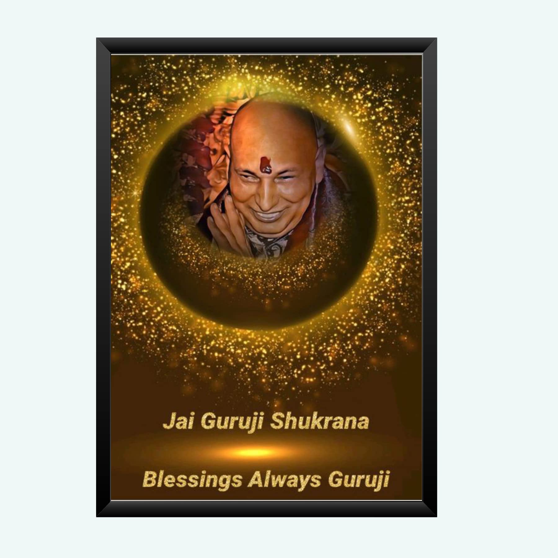 NOKKES Guru ji Best Poster Photo With Frame For Home Bedroom Living room office Photo Frame Size 8X12 In_15