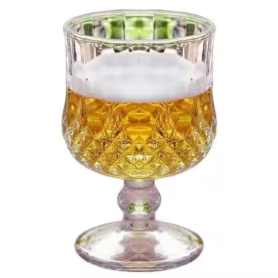 European Style Crystal Clear 190 ml Brandy Glasses Set Premium Glasses Designer Glass for Taking and Serving Various Drinks