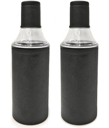 ATROCK Steel Black Oil Container ( Set of 2 )
