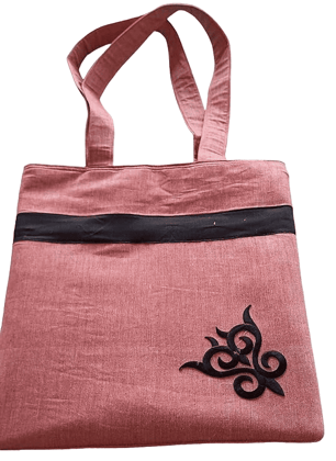 Handcrafted Khadi Tote Bag with Unique Kashidakari - Spacious, Stylish, and Eco-Friendly Handcrafted Khadi Tote Bag with Unique Kashidakari - Spacious, Stylish, and Eco-Friendly