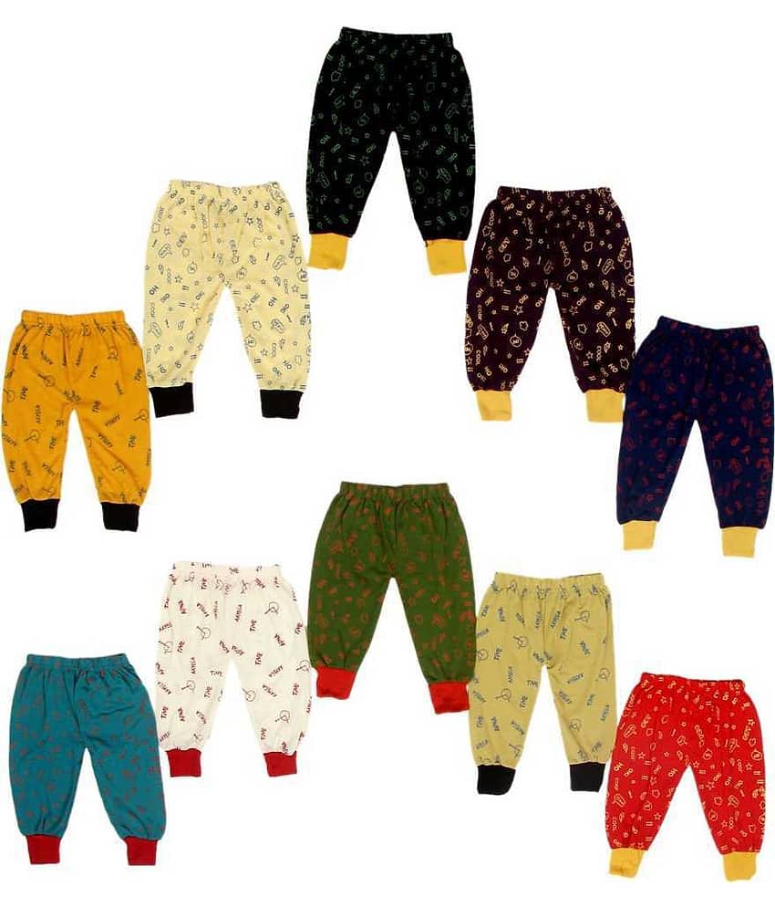 DIAMOND EXPORTER Pack of 10 Baby Boys Cotton Pyjama ( Multi Color )
