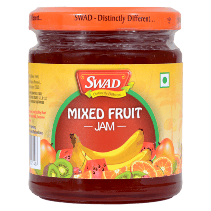 SWAD Delicious Mixed Fruit Sauces, Spreads and Dips/Natural Real Fruit Ingredients/Sweet and Tangy Mixed Fruit - 500 Gm (Pack of 2)