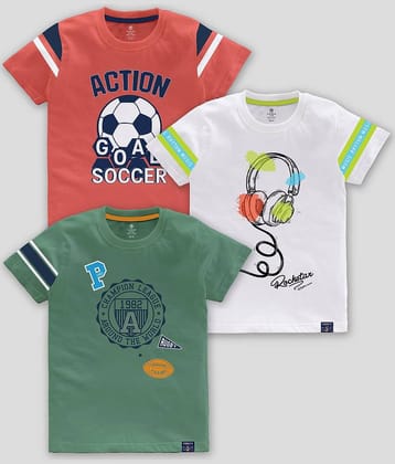CODEZ Pack of 1 Boys Cotton Blend T-Shirt ( Multicolor )