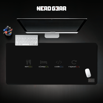 Eat Sleep Code Nerdmat-28 x 60 cm