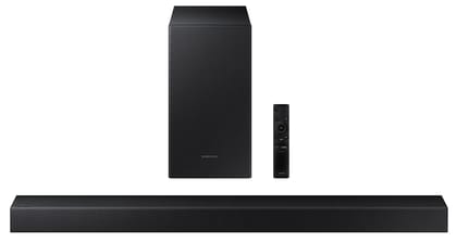 Samsung 150 W Dolby Digital Bluetooth Soundbar (HW-T42E/XL, Black, 2.1 Channel) Black / 150W