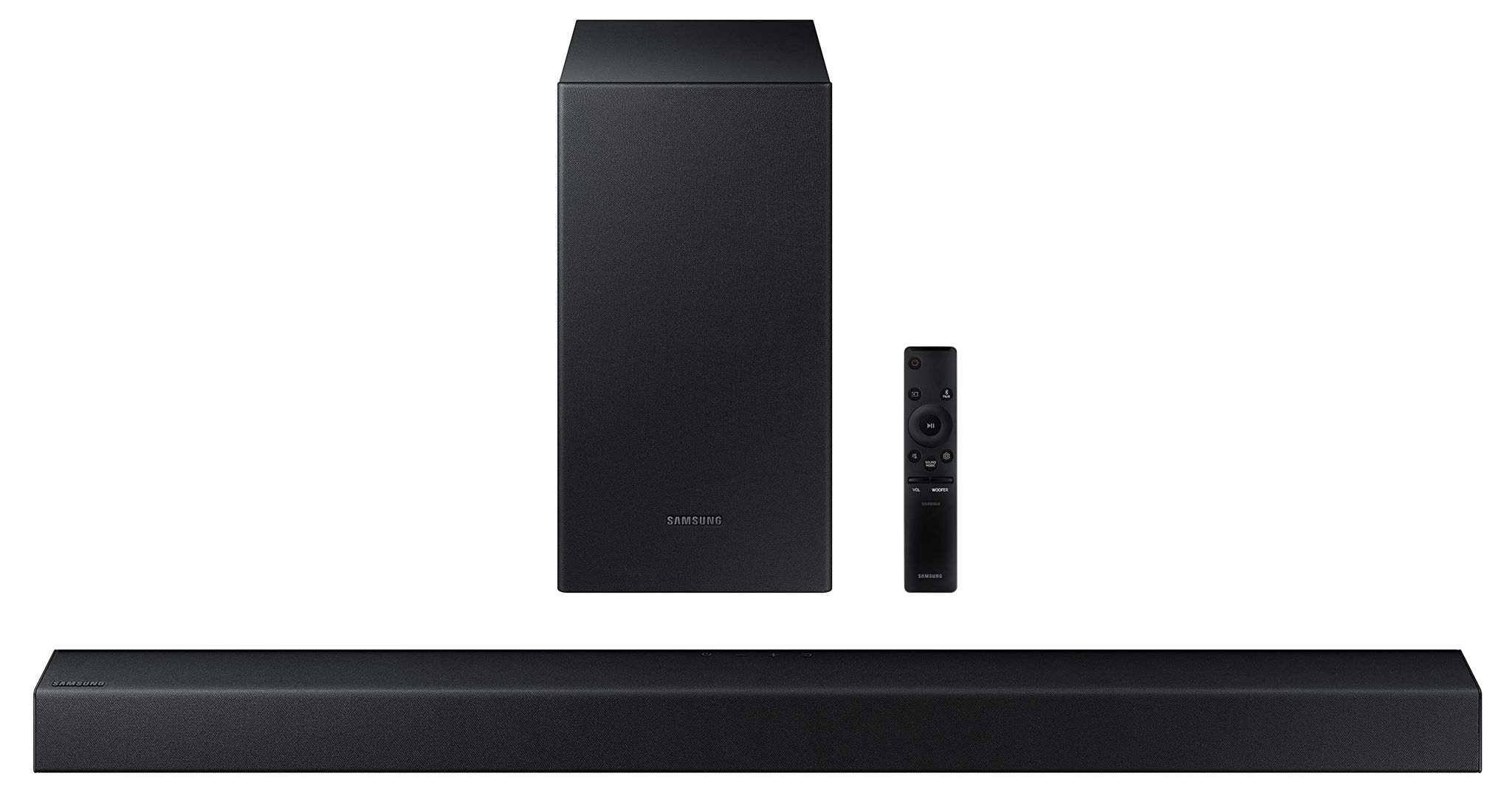 Samsung 150 W Dolby Digital Bluetooth Soundbar (HW-T42E/XL, Black, 2.1 Channel) Black / 150W