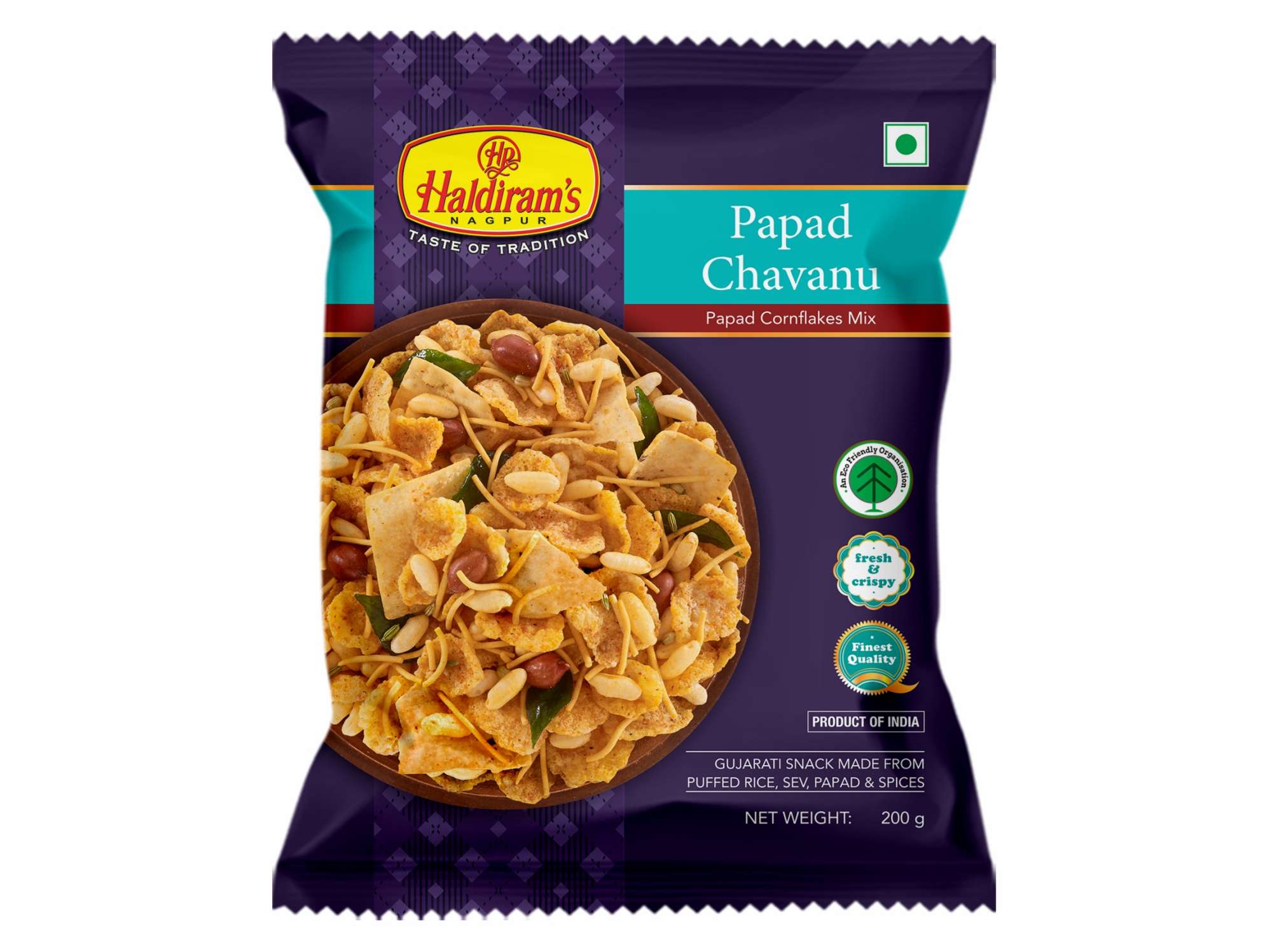 Haldiram's Papad Chavanu Namkeen - 200 gm