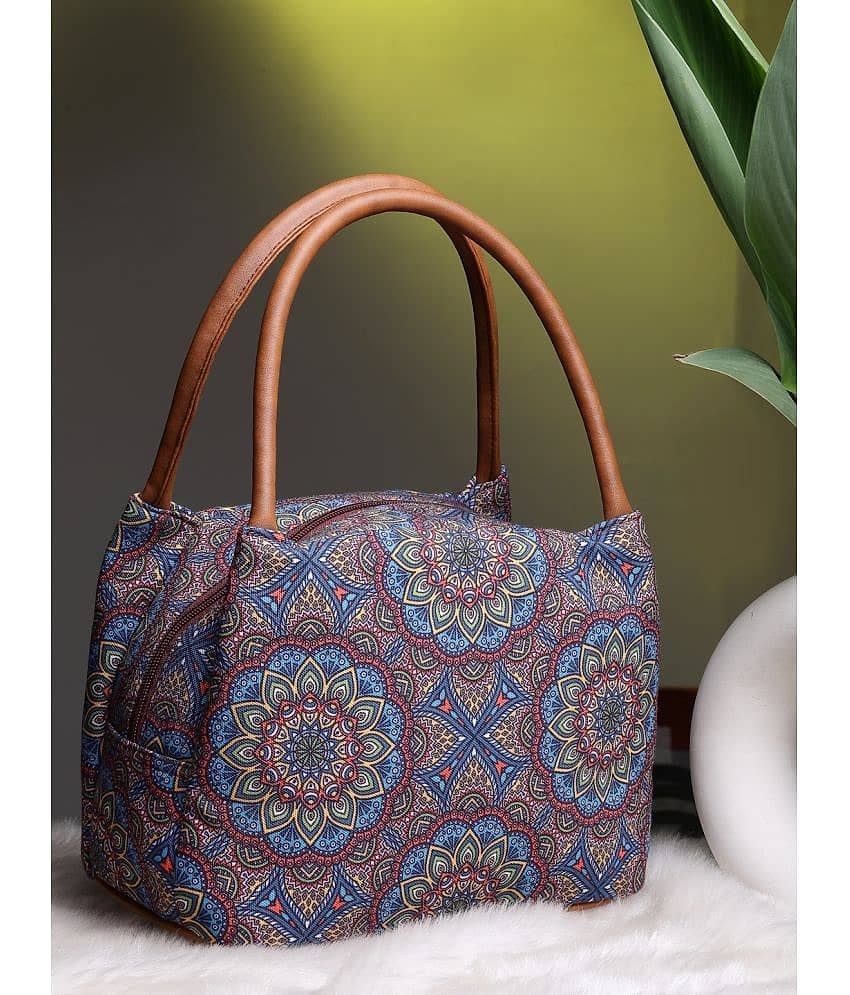 Anekaant Handheld Bag Cotton Set of 1 ( Multicolor )