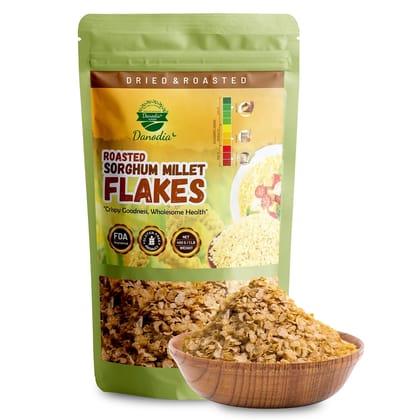 Danodia Foods Jowar/Sorghum Millet Flakes, 450 gm