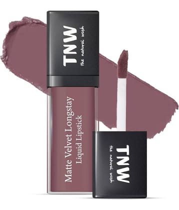 TNW - The Natural Wash Matte Velvet Longtay Liquid Lipstick(05), Plumberry, 5Ml