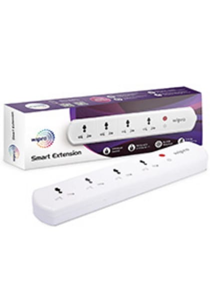 Wipro DSE2150 WIFI CONNECTED SMART 4 Socket Extension Boards  (White, 5 m)