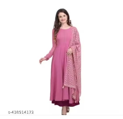 Stylish and foil printed dupatta set in PINK FRENCH ROSE Stylish and foil printed dupatta set in PINK FRENCH ROSE